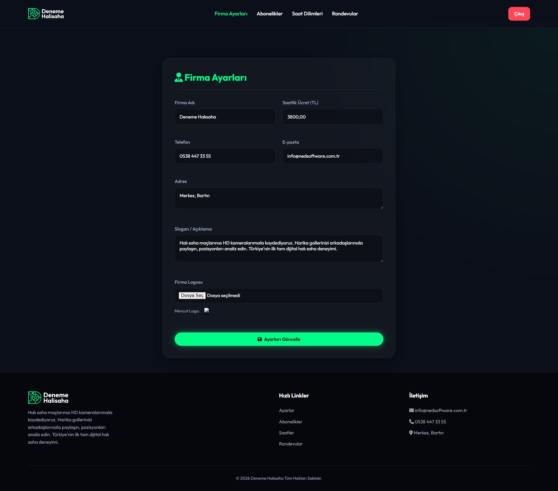 Admin Dashboard